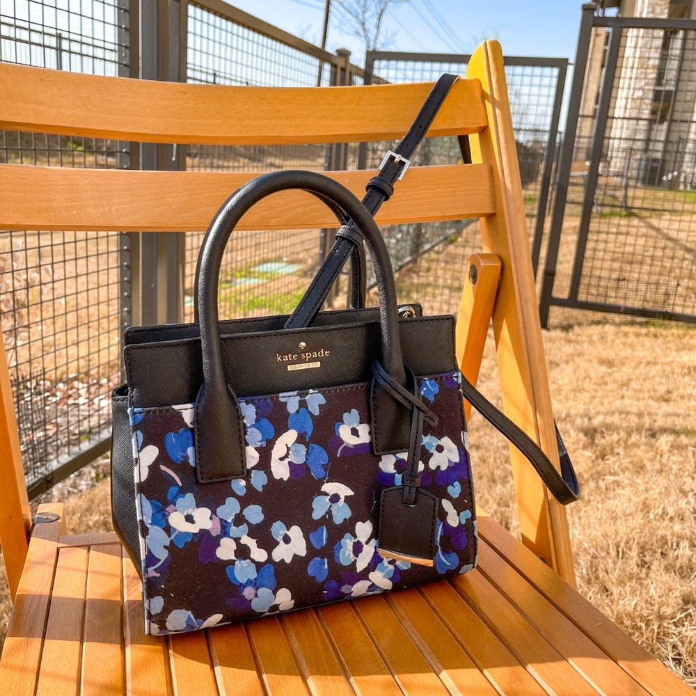 Kate Spade floral crossbody satchel